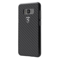 Kryt Ferrari Hardcase S8 Plus G955 black/czarny Carbon Heritage (FEHCAHCS8LBK)