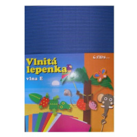 Vlnitý papír 260g - 34,5 × 24,5 cm - 10 listů - modrá