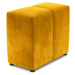Žlutá sametová opěrka k modulární pohovce Rome Velvet - Cosmopolitan Design