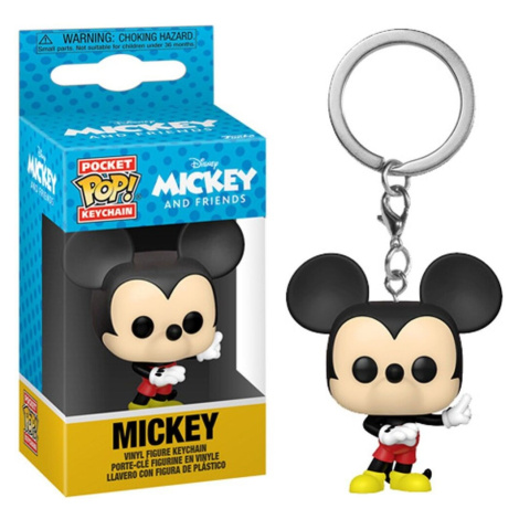 Přívěsek na klíče Mickey Maus 90th Anniversary Pocket POP! Vinyl Keychain Mickey Mouse Funko