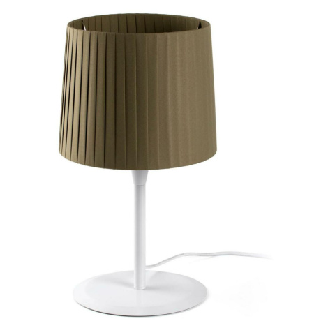 FARO SAMBA bílá/skládaná zelená stolní lampa