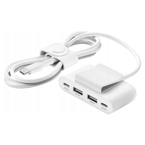 Rozbočovač výkonu, Usb-c Pd hub 30W na 2x Usb-c a 2x Usb-a, Belkin BUZ001 2m