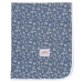 Tmavě modrá dětská deka z bio bavlny 80x100 cm Organic – Malomi Kids