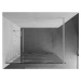 MEXEN/S KIOTO Sprchová zástěna WALK-IN 100 x 200, transparent/bílý vzor 8 mm, bílá 800-100-101-2