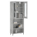 vidaXL Skříň highboard betonově šedá 69,5x34x180 cm kompozitní dřevo