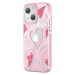 Kingxbar Heart Star Series silikonové pouzdro na iPhone 14 PLUS 6.7" Pink heart