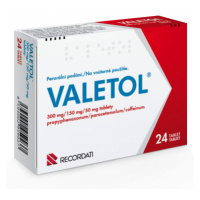 Valetol 300mg/150mg/50mg tbl.nob.24