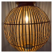 Globo Závěsné svítidlo Hildegarda z bambusu, Ø 30 cm