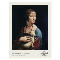 Obrazová reprodukce The Lady with an Ermine (1490), Leonardo Da Vinci, 30 × 40 cm