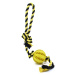 Vsepropejska Gila smyčka s dentálním míčkem pro psa Barva: Žlutá, Délka: 7 cm