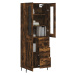 vidaXL Skříň highboard kouřový dub 69,5 x 34 x 180 cm kompozitní dřevo