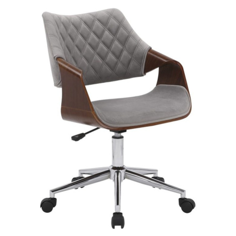 Halmar Kancelářská židle Colt, ořech/šedá