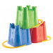 Écoiffier plastový kbelík pro děti Hrad střední 610 červený/modrý/zelený