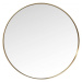 KARE Design Zrcadlo Curve Round - mosazné, Ø100cm