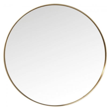 KARE Design Zrcadlo Curve Round - mosazné, Ø100cm