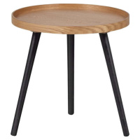 Odkládací stolek s deskou v jasanovém dekoru WOOOD Mesa, ø 45 cm