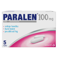 Paralen 100 mg 5 čípků