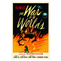 Obrazová reprodukce The War of the Worlds, H.G. Wells (Vintage Cinema / Retro Movie Theatre Post