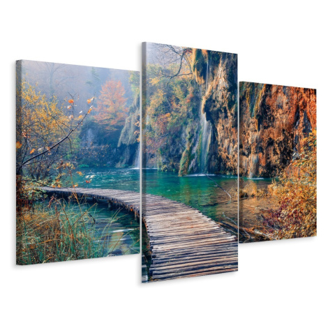Vícedílné plátno Národní Park Plitvická Jezera I. Varianta: 100x150