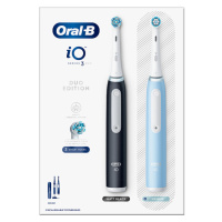 Oral-B iO 3 Black & Blue, Elektrické Zubní Kartáčky, Design Braun