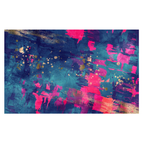 Ilustrace Abstract dark blue and magenta texture, oxygen, (40 x 24.6 cm)