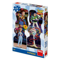 Puzzle Toy Story 4 Kamarádi 4x54 dílků - Dino