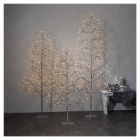 STAR TRADING LED dekorační strom Květinový strom IP44 stříbrný výška 180 cm