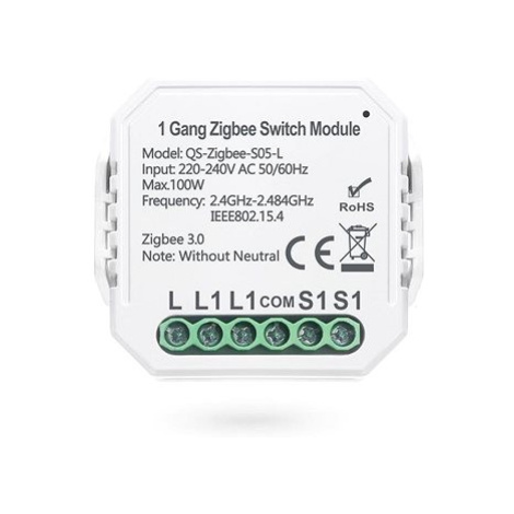 Smoot ZigBee Switch Module bez nuláku jednokanálový