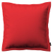 Dekoria Mona - potah na polštář hladký lem po obvodu, červená, 45 x 45 cm, Loneta, 133-43