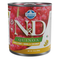 KONZERVA N&D DOG QUINOA QUAIL & COCONUT 285g