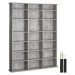 tectake 403618 regál stevie 105,5x19x136,5cm - betonová šedá - betonová šedá