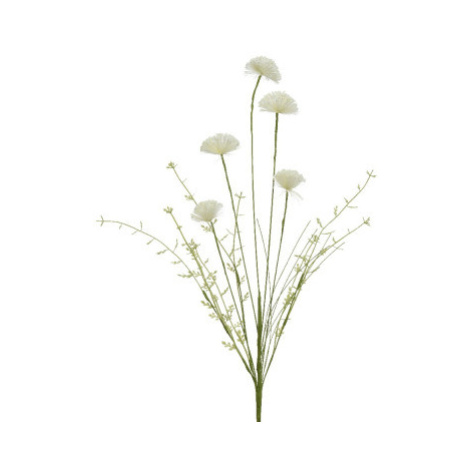 Umělá květina Polní kvítí 60 cm, krémová Asko