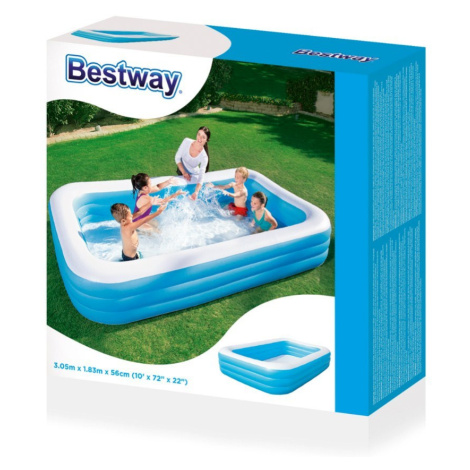Bestway  Bestway Velký dětský obdelníkový bazén 305x183x56cm