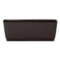 PROSPERPLAST Truhlík s miskou RATOLLA P 29.3 x 12 x 12.6cm, tmavě hnědá