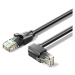 Vention Cat.6 UTP Downward Right Angle Ethernet Patch Cable 2M Black