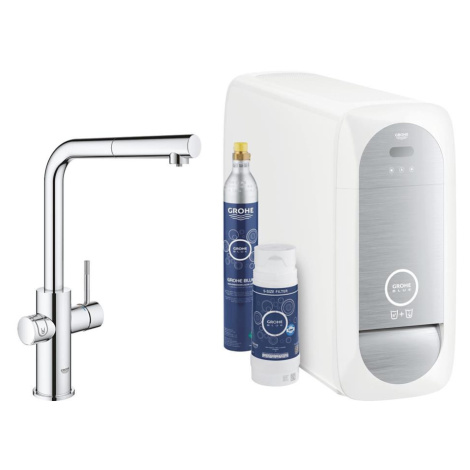GROHE 31539000 - Dřezová baterie BLUE HOME L-výpusť lesklý chrom 31539000
