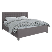 Čalouněná postel Adore 180x200, šedá, bez matrace