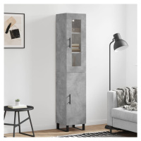 vidaXL Skříň highboard betonově šedá 34,5x34x180 cm kompozitní dřevo