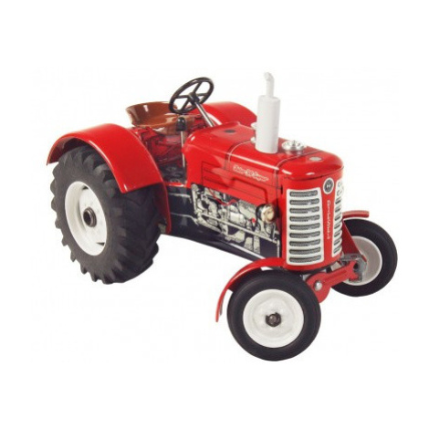 Traktor Zetor 50 Super červený na klíček kov 15cm 1:25 v krabičce Kovap