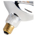 E27 stmívatelná LED lampa G125 stříbrná 4W 75 lm 1800K