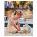 Dřevěný kuchyňský robot Home baking set Tender Leaf Toys s váhou, nádobím a potravinami