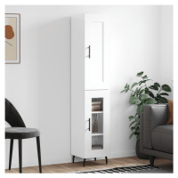 vidaXL Skříň highboard bílá s vysokým leskem 34,5x34x180 cm kompozit