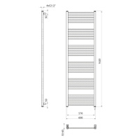 Sapho METRO-E 600 x 1620 mm ME616B