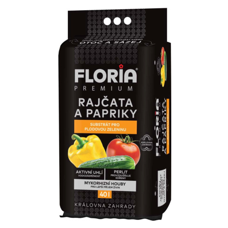AGRO CS FLORIA PREMIUM Substrát pro rajčata a papriky "Otoč a sázej" 40 l