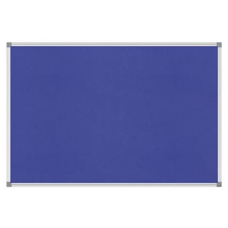 MAUL Nástěnka STANDARD, plstěný potah, modrá, š x v 1200 x 900 mm