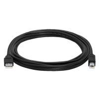 Datový kabel USB-A(male) na USB-B(male), 5m, černá