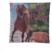 Jerry Fabrics Dekorační polštářek s flitry 40x40 cm - Kůň "Heart"