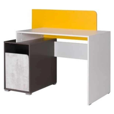 Žluté psací a pracovní stoly