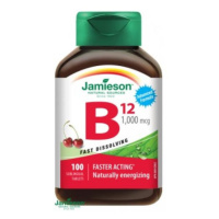 Jamieson Vitamin B12 methylkobalamin 1000 mcg tablety s příchutí třešně 100 tablet