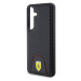 Zadní kryt Ferrari PU Leather Bottom Carbon pro Samsung Galaxy S24, black